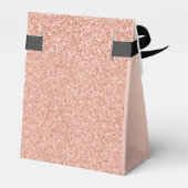 Roos Gold Sparkle Glitter Drip Verjaardagsgeschenk Bedankdoosjes (Achterkant)