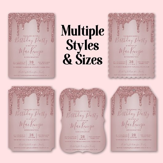 Roos Gold Sparkle Glitter droogt elk jaar op de da Kaart