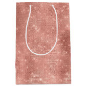 Roos Gold Sparkle Glitz Medium Cadeauzakje (Voorkant)