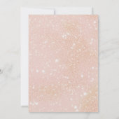 Roos Gold Sparkle Jurk Bloemen 40ste Verjaardagsfe Kaart (Achterkant)