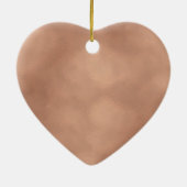 Roos Gold Sparkle Keramisch Ornament (Achterkant)