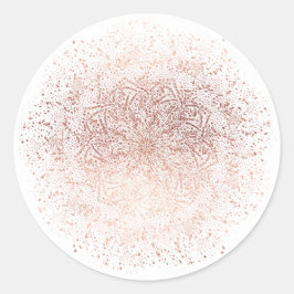 Roos Gold Sparkle-kerstfeestdag Sticker