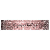 Roos Gold Sparkle Lights Glitter Sparkly Beauty Naambordje (Voorkant)