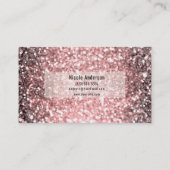 Roos Gold Sparkle Lights Glitter Sparkly Beauty Visitekaartje (Achterkant)
