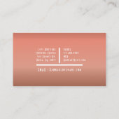 Roos Gold Sparkle Nail Salon Glitter Loyaliteit Ka Visitekaartje (Achterkant)