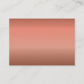 Roos Gold Sparkle Nail Salon Spa Glitter Peach Visitekaartje (Achterkant)