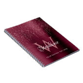 Roos Gold Sparkle Notitieboek (Rechterzijde)
