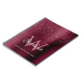 Roos Gold Sparkle Notitieboek (Linkerzijde)