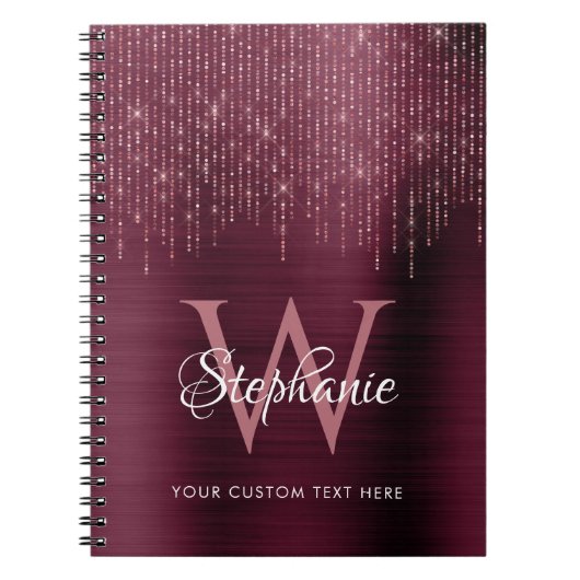 Roos Gold Sparkle Notitieboek (Voorkant)