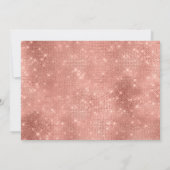 Roos Gold Sparkle Photo Quinceañera-ballon Kaart (Achterkant)