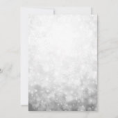 Roos Gold Sparkle Sneeuwvlokken Winter Quinceanera Kaart (Achterkant)