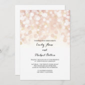 Roos Gold Sparkles Weddenschap Kaart (Voorkant / Achterkant)