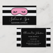 Roos Gold Sparkly Glitter Moderne Salon & Spa Visitekaartje (Voorkant / Achterkant)