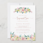 Roos Gold Spring Floral Sip en See Kaart (Voorkant)