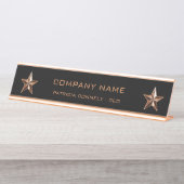 Roos Gold Star Company Executive. Bureau Naambordje (Voorkant)