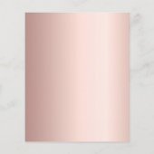 Roos Gold Stars Budget 90e verjaardagsuitnodiging (Achterkant)