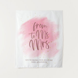 Roos Gold Stars MS naar Mrs Vrijgezellenfeest Acht Wandkleed