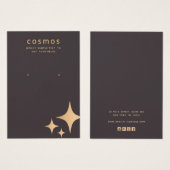 Roos Gold Stars Veroorbare Logo toevoegen Kaart (Voorkant /achterkant)