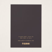 Roos Gold Stars Veroorbare Logo toevoegen Kaart (Achterkant)