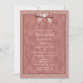 Roos Gold & Stijlvol Glitter Repetitie Diner Kaart