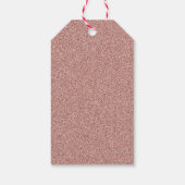 Roos Gold & stijlvolle glitter bruiloft dank u Cadeaulabel (Achterkant)