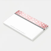 Roos Gold Stippen | Aangepaste post-IT notities Post-it® Notes (Schuin)