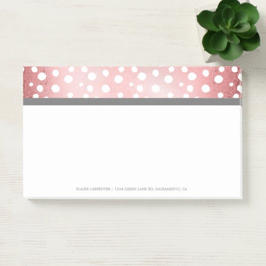 Roos Gold Stippen | Aangepaste post-IT notities Post-it® Notes (Kantoor)