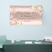 Roos Gold String Lights Rozen Wedding Banner (Beurs)