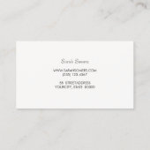 Roos Gold Stripe Elegant stijlvol modern Visitekaartje (Achterkant)