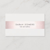 Roos Gold Stripe Elegant stijlvol modern Visitekaartje (Voorkant)