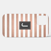 Roos Gold Stripes Case-Mate iPhone Case (Achterkant (horizontaal))