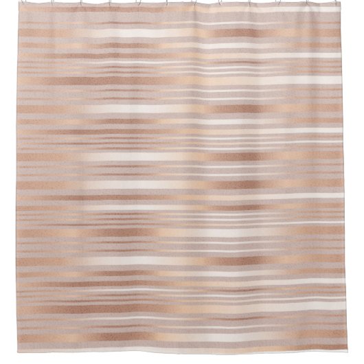 Roos Gold Stripes Douchegordijn (Voorkant)