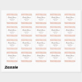 Roos Gold Stripes Vrijgezellenfeest Sticker (Vel)