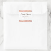 Roos Gold Stripes Vrijgezellenfeest Sticker (Tas)