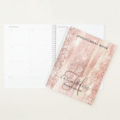 Roos Gold Strokes Haarstylist Appointment Book Planner (Display)
