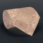 Roos Gold Stropdas Blush Glitter Sparkle Drivers<br><div class="desc">Stropdassen met Roos Gold Blush Glitter Sparkle Drips Modern Design - of Voeg Uw Unieke Tekst / Naam toe - Maak Uw Speciale Stropdas / Gift - Formaat wijzigen en verplaatsen of tekst / onderdelen verwijderen en toevoegen met het gereedschap Aanpassen. Ontwerp van MIGNED. Bekijk mijn andere projecten. U kunt...</div>