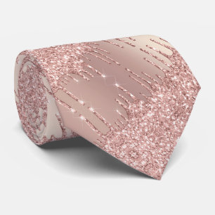 Roos Gold Stropdas - Ruitenstang zonder wasdrogen