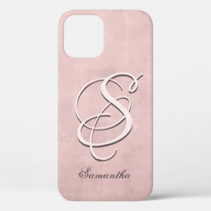 Roos Gold stylish rustige naam Monogram Case-Mate iPhone Case