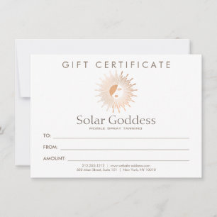 Roos Gold Sun Goddess Meisje Spray Tanning Gift Ka