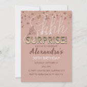 Roos Gold Surprise Verjaardag Vrouwen 60e, 70e, 80 Kaart (Voorkant)