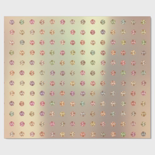 Roos Gold Swarovski Crystals Mint Copper Pink Cadeaupapier (Vlak)