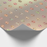 Roos Gold Swarovski Crystals Mint Copper Pink Cadeaupapier<br><div class="desc">Minimalisme en elegantie Glam en grafisch fragment Papier met fijne vullingK-ontwerp</div>