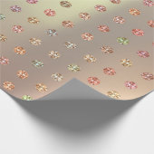 Roos Gold Swarovski Crystals Mint Copper Pink Cadeaupapier (Hoek)