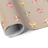 Roos Gold Swarovski Crystals Mint Copper Pink Cadeaupapier (Rol Hoek)