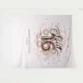 Roos Gold Sweet 16-daagse ballonnen Roze achtergro Wandkleed (Voorkant (horizontaal))