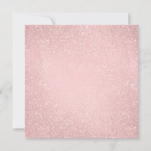 Roos Gold Sweet 16 Elegante Bloemen & Glitter Kaart (Achterkant)