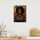 Roos Gold Sweet 16 foto Welkomstbord Poster (Keuken)