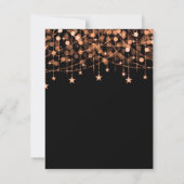 Roos Gold Sweet 16 Sparkly String Lights Opslagdat Save The Date (Achterkant)