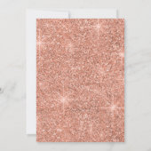 Roos Gold Sweet 16 | Winterglitter Snowflake Kaart (Achterkant)