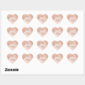 Roos Gold Sweet 16e Bridal Hartelijk dank Hart Sticker (Vel)
